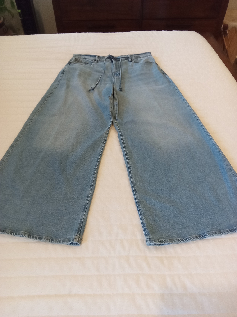 a.n.a Light Blue High Waist Wide-Leg Jeans New Sz 16
